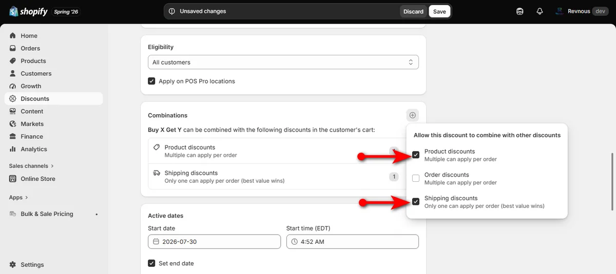 31 - check eligible automatic discounts for combinations