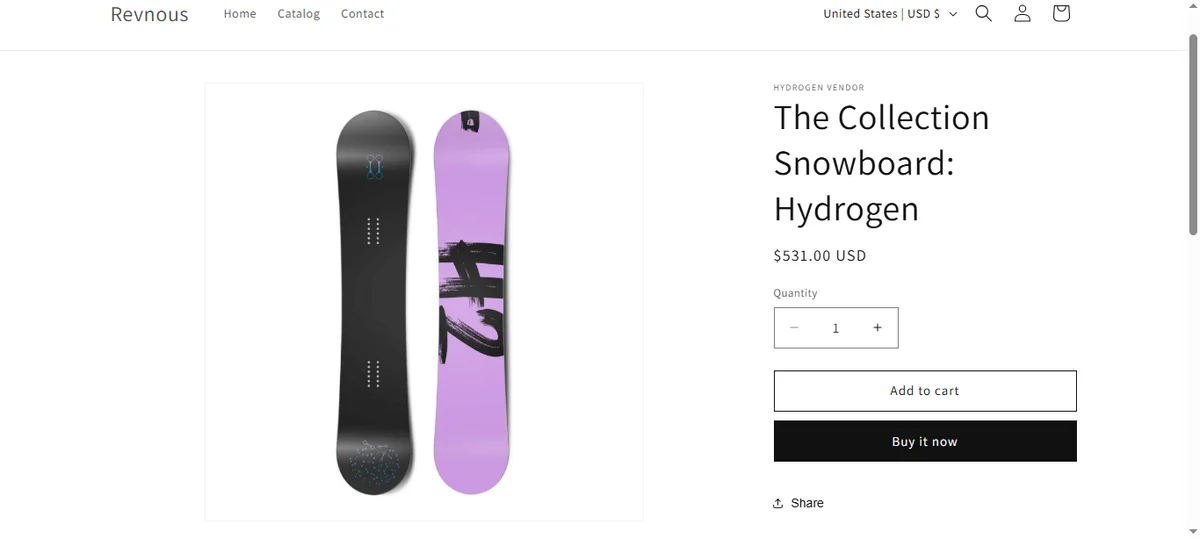 6- screenshot of a product page without a sale badge