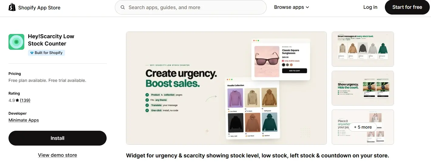 hey scarcity low stock counter create urgency with low stock countdown and scarcity alerts