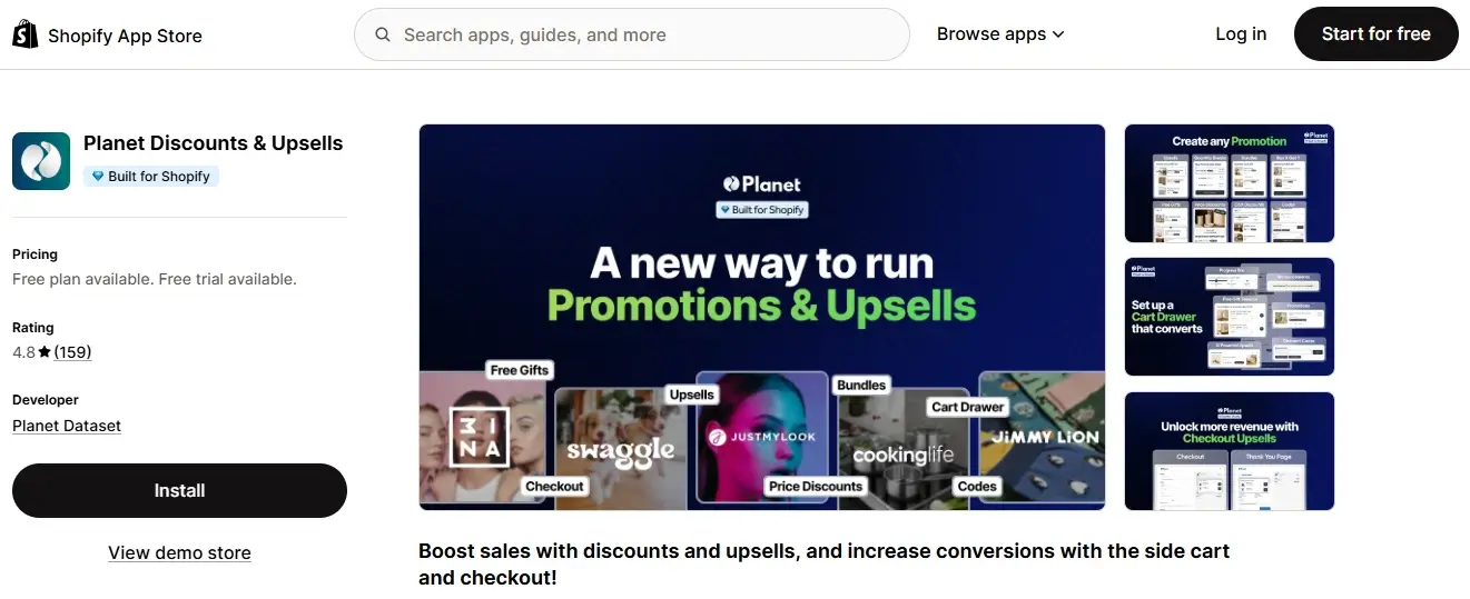 planet discounts upsells set up discounts upsells quantity breaks bundles